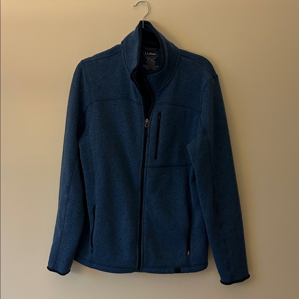 L.L. Bean Men's Zip-Up Sweater in Navy